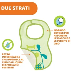 Bavaglini|Chicco Bavaglini Pappa 6M+ 3Pz Light Blue