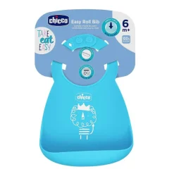 Bavaglini|Chicco Bavaglino In Silicone Facile Da Arrotolare Azzurro