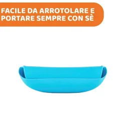 Bavaglini|Chicco Bavaglino In Silicone Facile Da Arrotolare Azzurro