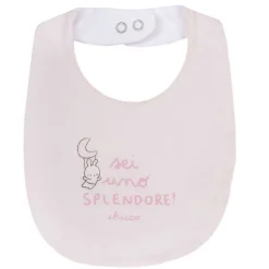 Bavagli|Chicco Bavaglino Stampato Rosa Chiaro
