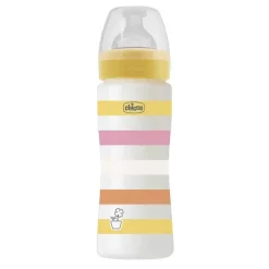Biberon|Chicco Biberon Benessere 330Ml Flusso Rapido In Plastica Giallo