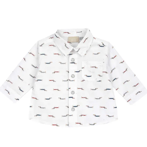 Camicie|Chicco Camicia Con Cagnolini