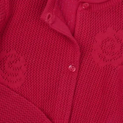 Cardigan|Chicco Cardigan Con Roselline Rosso Medio