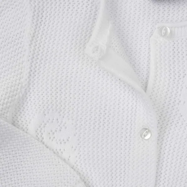 Cardigan|Chicco Cardigan Con Roselline Bianco