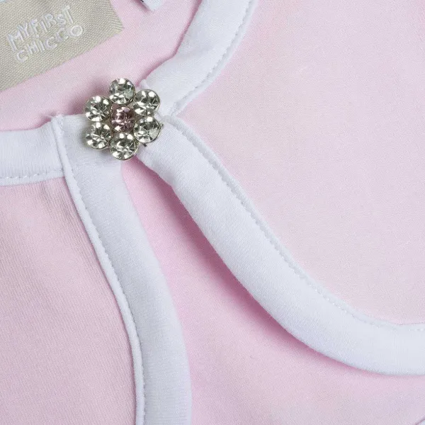 Cardigan|Chicco Cardigan Corto Con Bottone Gioiello