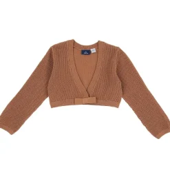 Cardigan|Chicco Cardigan Corto Con Fiocco Arancio Scuro