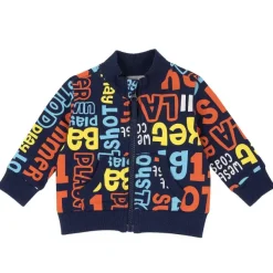 Cardigan|Chicco Cardigan Di Felpa Con Stampa All Over Blu Stampato