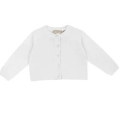 Cardigan|Chicco Cardigan In Filato Di Cotone Bianco