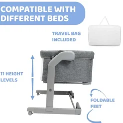 Culle E Lettini|Chicco Next2Me Magic Evo Culla Cosleeping Dark Grey