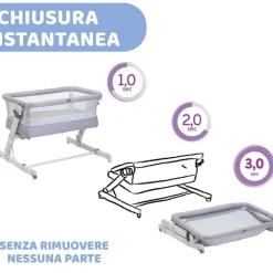 Culle E Lettini|Chicco Next2Me Pop Up Culla Cosleeping Grey Mist