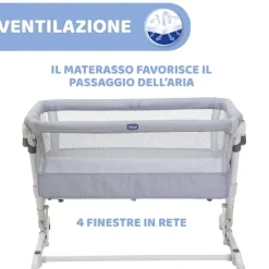 Culle E Lettini|Chicco Next2Me Pop Up Culla Cosleeping Grey Mist