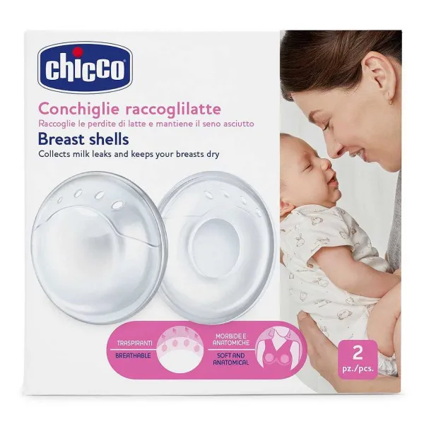 Coppette Assorbilatte|Chicco Conchiglie Raccogli Latte 2 Pz