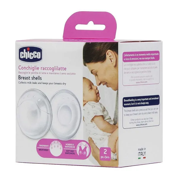 Coppette Assorbilatte|Chicco Conchiglie Raccogli Latte 2 Pz