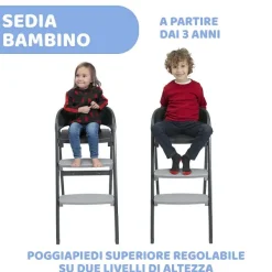 Seggioloni|Chicco Crescendo Up Sedia Evolutiva Etna Black Re_Lux