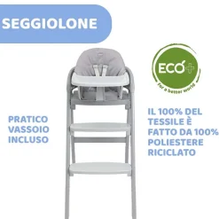 Seggioloni|Chicco Crescendo Up Sedia Evolutiva Turin Grey Re_Lux