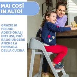 Seggioloni|Chicco Crescendo Up Sedia Evolutiva Turin Grey Re_Lux