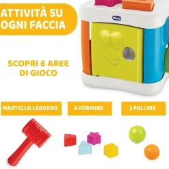 Incastri E Impilabili|Chicco Cubo Incastra & Martella 2 In 1