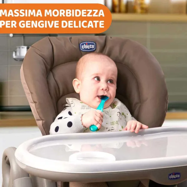 Piatti E Posate|Chicco Cucchiaio In Morbido Silicone 6M+ Arancione