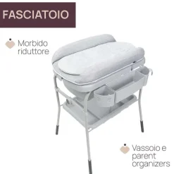 Bagnetti E Fasciatoi|Chicco Cuddle&Bubble Grey Melange