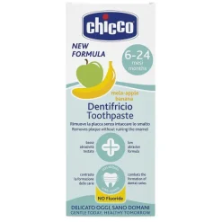 Igiene Orale|Chicco Dentifricio Mela-Banana (6-24M) Fluoro