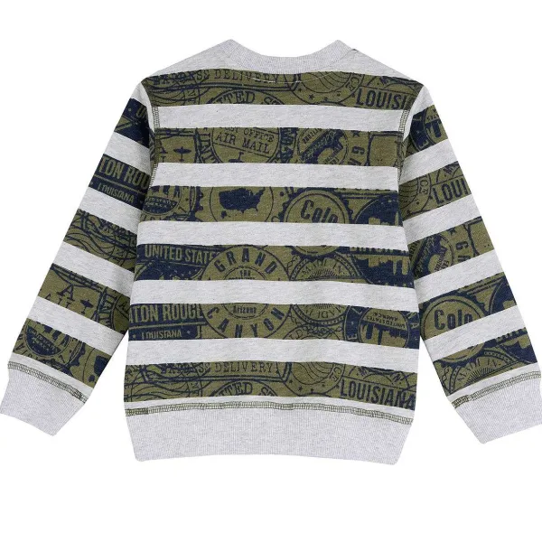 Felpe|Chicco Felpa Con Fantasia A Righe