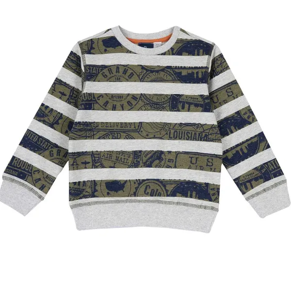 Felpe|Chicco Felpa Con Fantasia A Righe