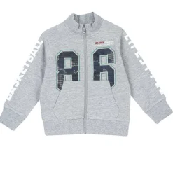 Cardigan|Chicco Felpa Grigio M Lange Con Zip Grigio Chiaro