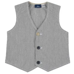 Gilet|Chicco Gilet Di Cotone Con Fantasia A Righe