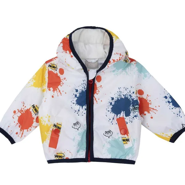 Giacche|Chicco Giubbino Fantasia All Over - Poliestere Riciclato Bianco