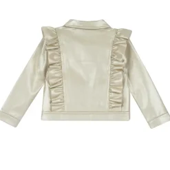 Giacche|Chicco Giubbino Modello Chiodo Con Volants Arricciati