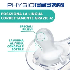 Succhietti Physioforma|Chicco Gommotto Physioforma® Soft 16-36M (1 Pcs) Light Blue Silicone