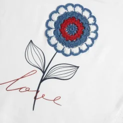 T-Shirt|Chicco Maglietta Con Fiore Crochet
