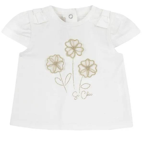 T-Shirt|Chicco Maglietta Con Stampa E Applicazioni