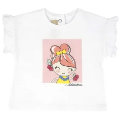 T-Shirt|Chicco Maglietta Manica Corta Con Volants