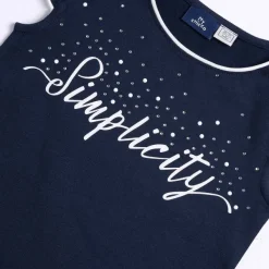 T-Shirt|Chicco Maglietta Manica Corta Con Scritta E Strass