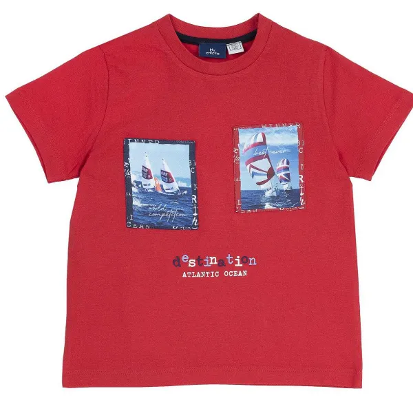 T-Shirt|Chicco Maglietta Rossa Manica Corta