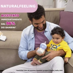 Biberon|Chicco Naturalfeeling Biberon Vetro 0M+ 150Ml Flusso Lento
