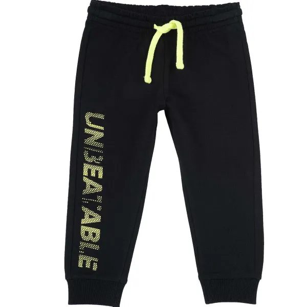 Pantaloni|Chicco Pantaloni Di Felpa Con Stampa Nero