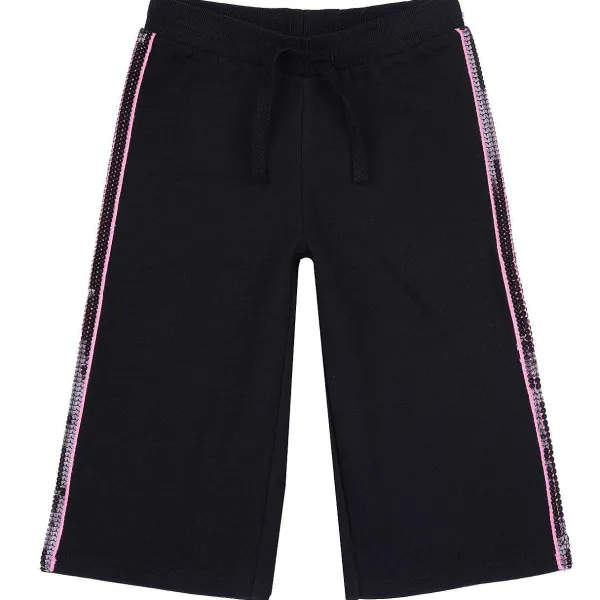 Pantaloni|Chicco Pantaloni In Felpa Con Bande Laterali Nero