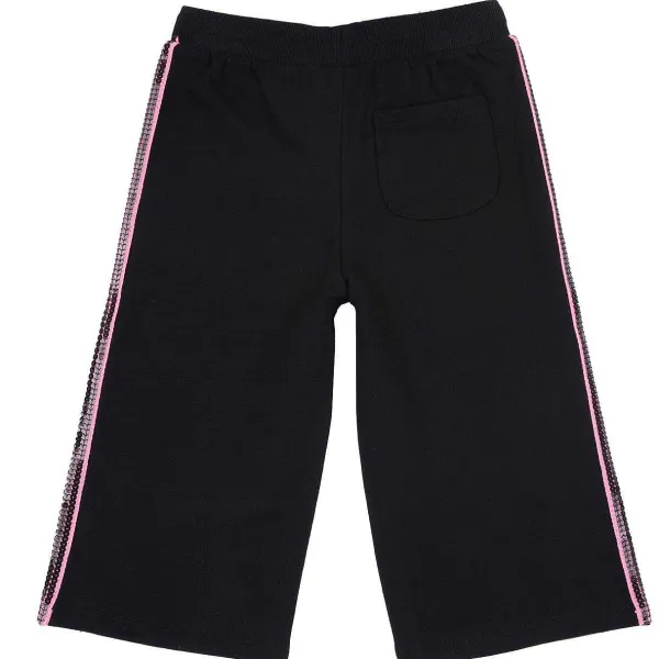 Pantaloni|Chicco Pantaloni In Felpa Con Bande Laterali Nero