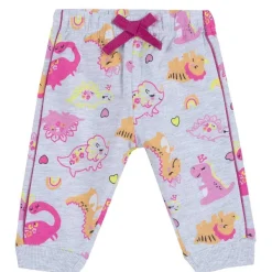 Pantaloni|Chicco Pantaloni In Felpa Con Fantasia Dinosauri Grigio Chiaro