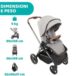 Passeggini|Chicco Passeggino Mysa Silver Grey