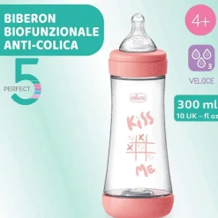 Biberon|Chicco Perfect 5 Biberon 300 Ml - Flusso Veloce Rosa