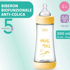 Biberon|Chicco Perfect 5 Biberon 300 Ml - Flusso Veloce Giallo
