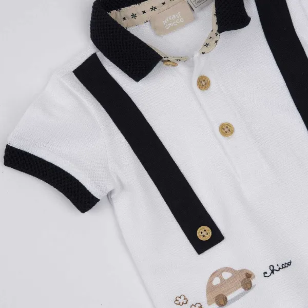Polo|Chicco Polo Con Manica Corta E Macchinina