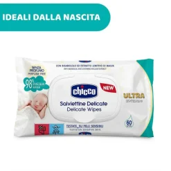 Salviettine|Chicco Salviettine Delicate - Ultra Soft And Pure Con Placchetta 60Pz