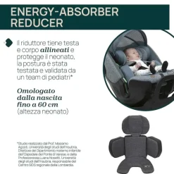Seggiolini Auto Neonato|Chicco Seggiolino Auto Bi-Seat Air & Full 360 I-Size Base (40-150 Cm) Black Air