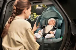 Seggiolini Auto Neonato|Chicco Seggiolino Auto Bi-Seat Air & Full 360 I-Size Base (40-150 Cm) Black Air