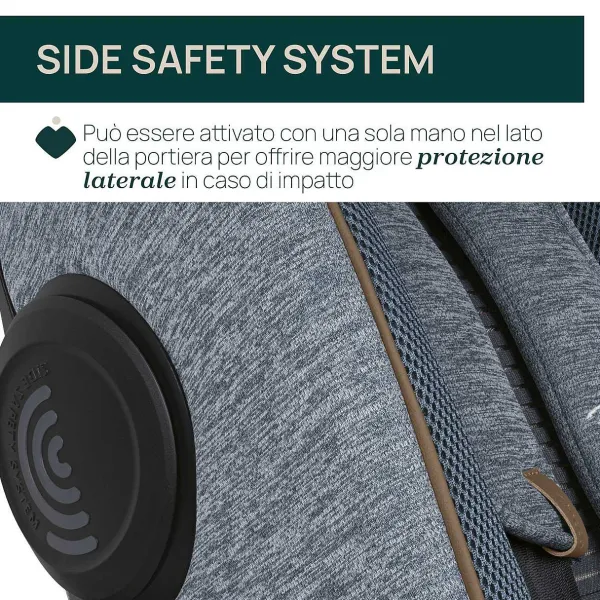 Seggiolini Auto Neonato|Chicco Seggiolino Auto Bi-Seat Air & Full 360 I-Size Base (40-150 Cm) Teal Blue