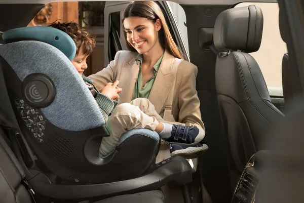 Seggiolini Auto Neonato|Chicco Seggiolino Auto Bi-Seat Air & Full 360 I-Size Base (40-150 Cm) Teal Blue